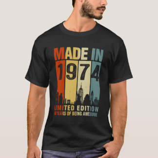 Gebildet 1974 49 Jahre Phantastisch T-Shirt