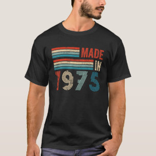 Gebildet 1975 47. Geburtstagsgeschenke Vintag T-Shirt