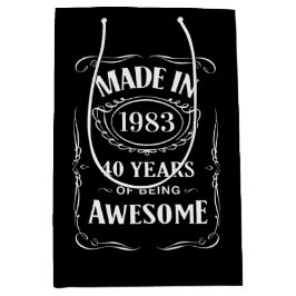 Gebildet 1983 40 Jahre phantastisch 2023 Tag Mittlere Geschenktüte