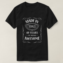 Gebildet 1983 40 Jahre phantastisch 2023 Tag T-Shirt