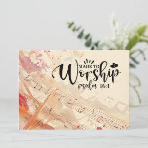 Gebildet Christliches Zitat Psalm 95:1 Bibel Karte