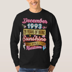 Gebildet im Dezember 1993 Mädchen 29 Jahre alt 29. T-Shirt