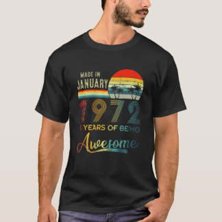 Gebildet im Januar 1972 50 Jahre Phantastisches T- T-Shirt