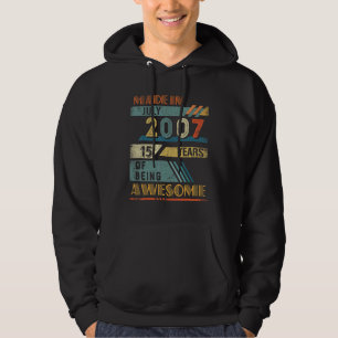 Gebildet im Juli 2007 15 Jahre alt 15 Jahre Hoodie