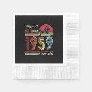 Gebildet im September 1959 62 Jahre alt 62 Geburts Serviette