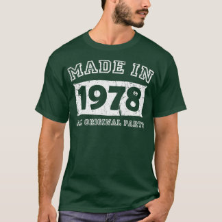 Gebildete 1978 Original Teile Geburtstagsgeschenke T-Shirt