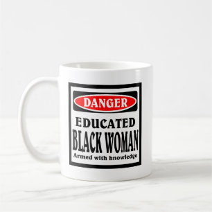 Gebildete Black Woman Kaffee Tasse. Tasse