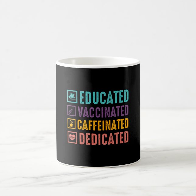Gebildete geimpfte koffeinierte Krankenschwester Kaffeetasse (Mittel)