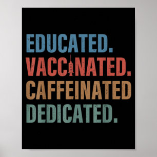 Gebildete koffeinierte, geimpfte, eigenständige Kr Poster