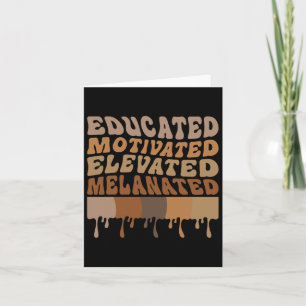 Gebildete motivierte, aufgewachsene Melanation Karte