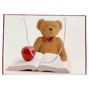 Gebildeter Teddybär Große Geschenktüte