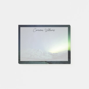 Gebirge Aurora Borealis & Milky Way Alaska Post-it Klebezettel