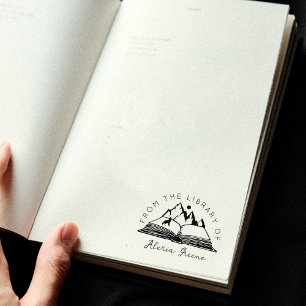 Gebirge aus der Bibliothek von, benutzerdefinierte Gummistempel