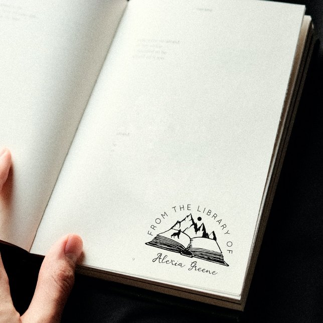 Gebirge aus der Bibliothek von, benutzerdefinierte Gummistempel (Von Creator hochgeladen)