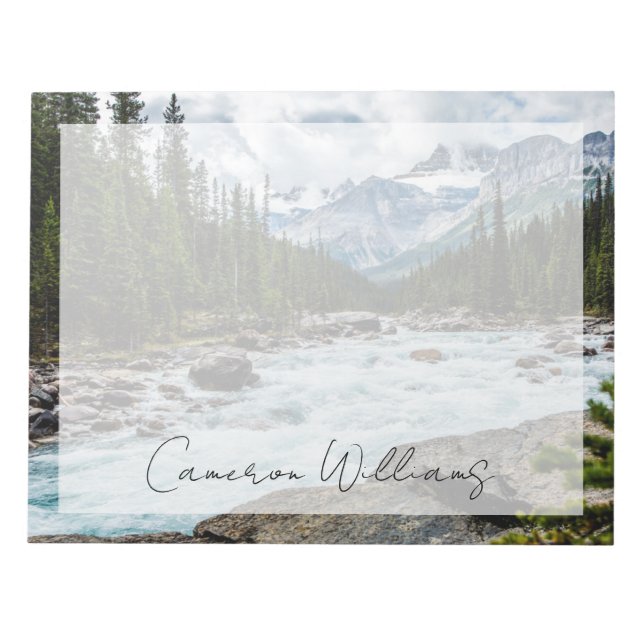 Gebirge | Banff National Park Alberta, Kanada Notizblock (Vorderseite)