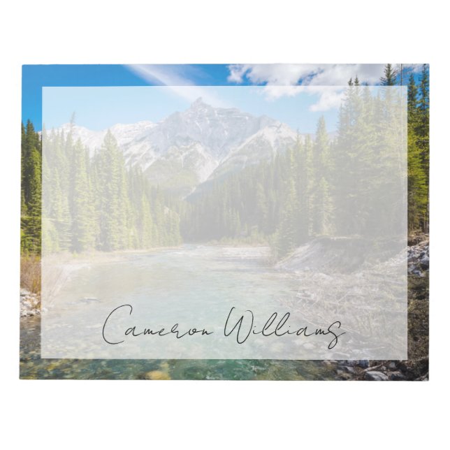 Gebirge | Banff National Park, Kanadische Rockies Notizblock (Vorderseite)