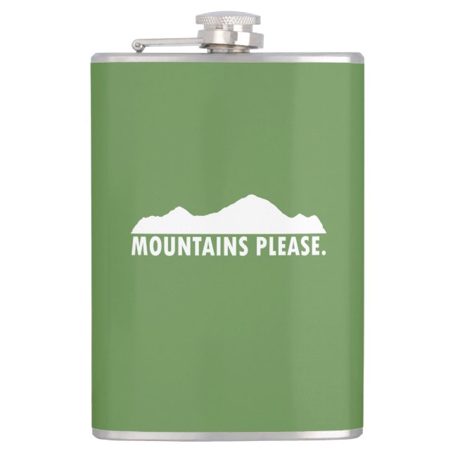 Gebirge Bitte Flachmann (Vorderseite)