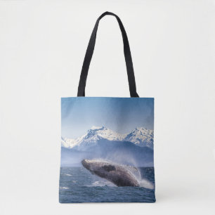 Gebirge Breaching Whale Glacier Bay, Alaska
