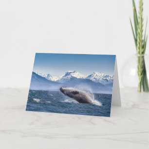 Gebirge Breaching Whale Glacier Bay, Alaska Karte