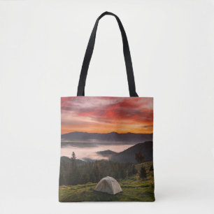 Gebirge Camping Foggy Sunrise