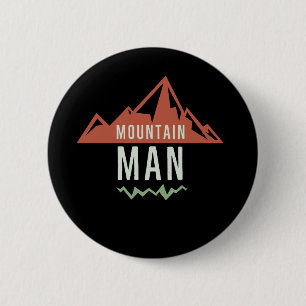 Gebirge Design dunkle Farben Button