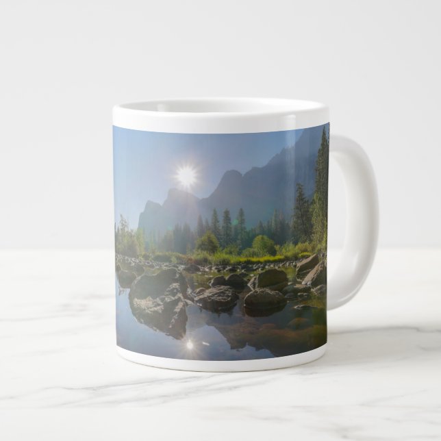 Gebirge | El Capitan Yosemite Park, Kalifornien Jumbo-Tasse (Vorderseite Rechts)