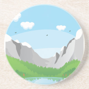Gebirge Getränkeuntersetzer