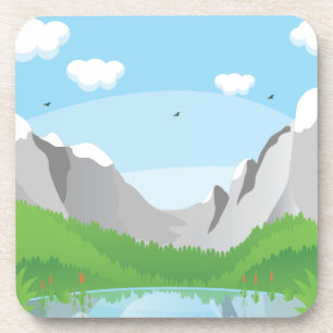 Gebirge Getränkeuntersetzer