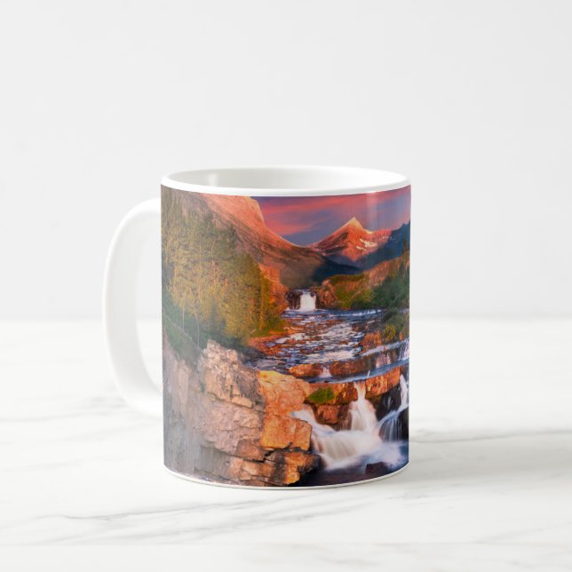 Gebirge | Glacier National Park, Montana Kaffeetasse (Vorderseite Links)
