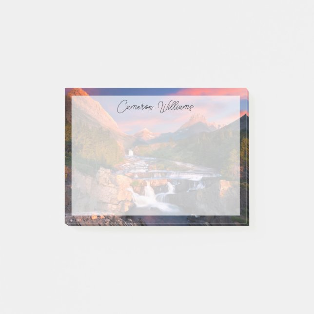 Gebirge | Glacier National Park, Montana Post-it Klebezettel (Vorderseite)