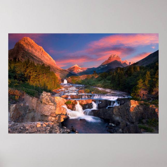 Gebirge | Glacier National Park, Montana Poster (Vorne)