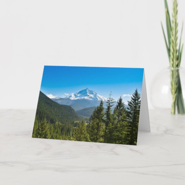 Gebirge | Hood Oregon Karte (Vorderseite)