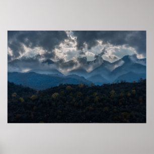 Gebirge im Herbst, Kurdistan Poster