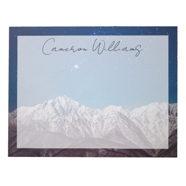 Gebirge | Jiigatake & Mt. Kashima-yarigatake Notizblock (Vorderseite)