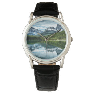 Gebirge   Kanadische Rockies, Alberta Kanada Armbanduhr