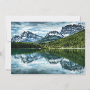 Gebirge   Kanadische Rockies, Alberta Kanada Dankeskarte