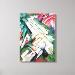 Gebirge (Landschaft) von Franz Marc, Vintage Art Leinwanddruck