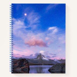 Gebirge   Matterhorn & Lake Stellisee Notizbuch