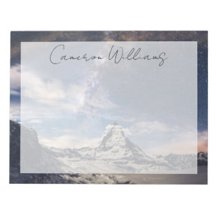 Gebirge   Matterhorn Zermatt Schweiz Notizblock