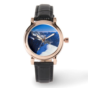 Gebirge   Mont Blanc, Europäische Alpen Armbanduhr