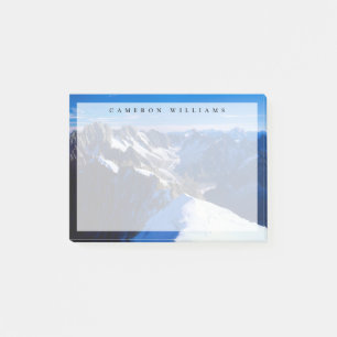 Gebirge Mont Blanc, Europäische Alpen Post-it Klebezettel