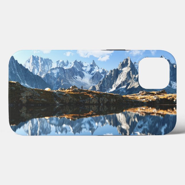 Gebirge | Mont Blanc Massif, Frankreich Case-Mate iPhone Hülle (Rückseite (Horizontal))