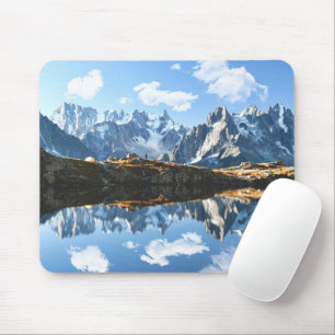 Gebirge   Mont Blanc Massif, Frankreich Mousepad