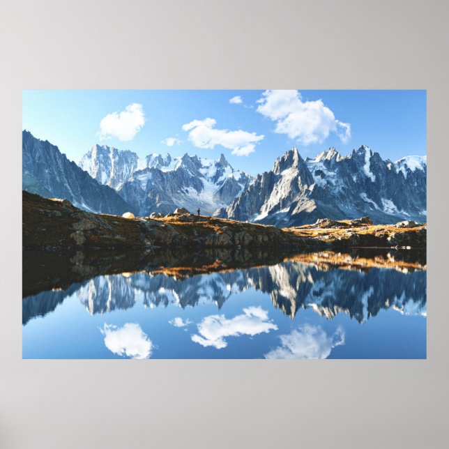 Gebirge | Mont Blanc Massif, Frankreich Poster (Vorne)