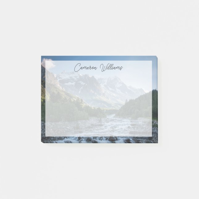 Gebirge | Mont Blanc Massif, Italien Post-it Klebezettel (Vorderseite)