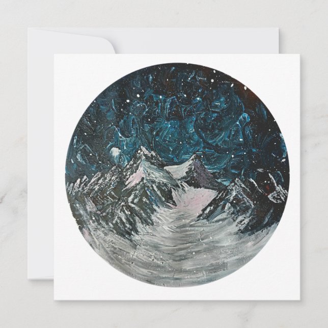 Gebirge nach Nachtkarte Karte (Vorderseite)