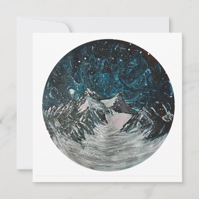 Gebirge nach Nachtkarte Karte (Vorderseite)