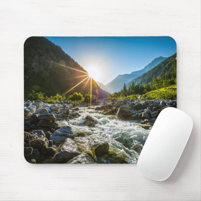 Gebirge | Nationalpark Hohe Tauern, Österreich Mousepad (Mit Mouse)