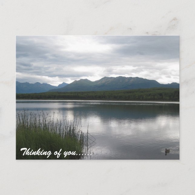 Gebirge Postkarte (Vorderseite)