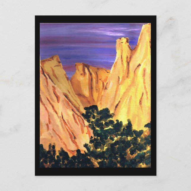 Gebirge Postkarte (Vorderseite)